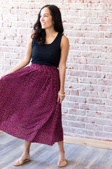 Mya Skirt - Burgundy (Small-XL)