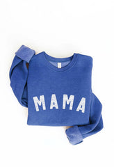 Mama Sweatshirt (Small-XL) - Heather Royal Blue