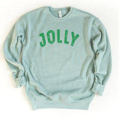 Vintage Jolly Sweatshirt - Heather Mint