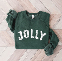 Vintage Jolly Sweatshirt - Heather Forest Green