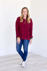 Addie Sweater - Cranberry