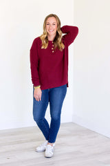 Addie Sweater - Cranberry