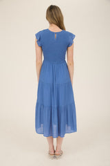 Anastasia Dress - Parisian Blue