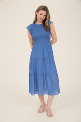 Anastasia Dress - Parisian Blue