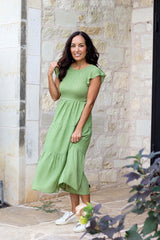 Anastasia Dress - Apple Green