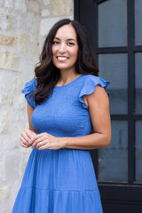 Anastasia Dress - Parisian Blue