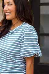 Charlotte Top - Dusty Teal