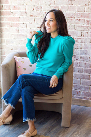 Maddie Sweater - Bright Jade