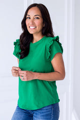 Addison Top (XS-Large) - Kelly Green