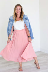 Vegas Skirt - Blush