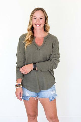 Harper Top - Olive