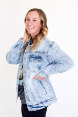 Danni Jean Jacket - Light Wash