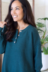 Addie Sweater - Hunter Green