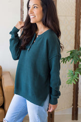 Addie Sweater - Hunter Green