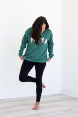 Mama Sweatshirt (Small-XL) - Heather Pine