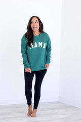 Mama Sweatshirt (Small-XL) - Heather Pine