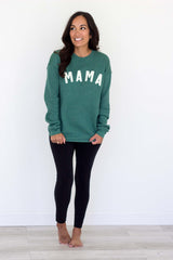 Mama Sweatshirt (Small-XL) - Heather Pine
