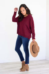 McKenna Sweater - Burgundy