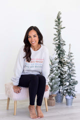 Holly Jolly Christmas Sweatshirt - Dusty Beige