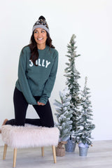 Vintage Jolly Sweatshirt - Heather Forest Green