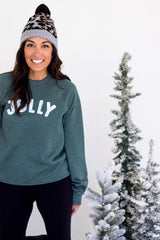 Vintage Jolly Sweatshirt - Heather Forest Green