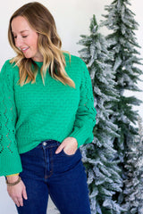 Mistletoe Sweater - Clover