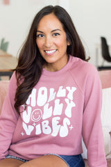 Holly Jolly Vibes Sweatshirt (Small-2XL)