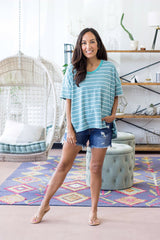 Vanessa Top - Caribbean Green
