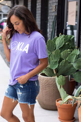 OKLA Tee (Small-XL) - Violet