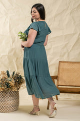 Anastasia Dress (Small-3XL) - Teal