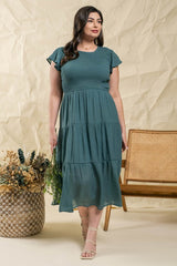 Anastasia Dress (Small-3XL) - Teal