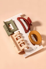 Matte Hair Clips - Set of 4