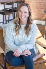 Mama Sweatshirt (Small-XL) - Heather Sage