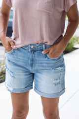 Bryn Shorts - Light Wash