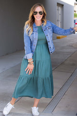 Anastasia Dress (Small-3XL) - Teal