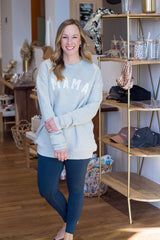 Mama Sweatshirt (Small-XL) - Heather Sage