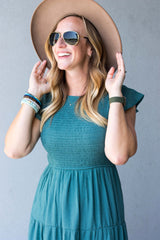 Anastasia Dress (Small-3XL) - Teal