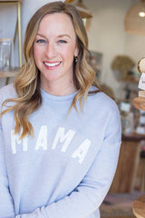 Mama Sweatshirt (Small-XL) - Heather Blue