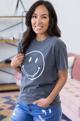 Retro Smile Tee - Pepper