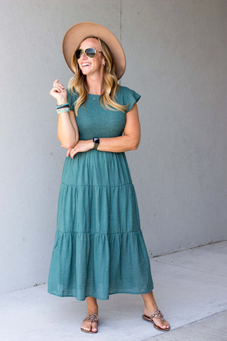 Anastasia Dress (Small-3XL) - Teal