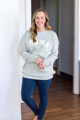 Mama Sweatshirt (Small-XL) - Heather Sage